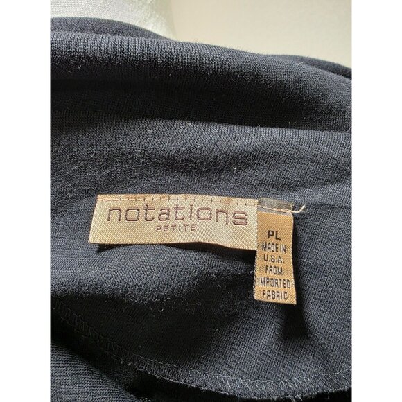 Black Cropped Cardigan With Button Front & 3/4 Sleeves - Picture 7 of 7